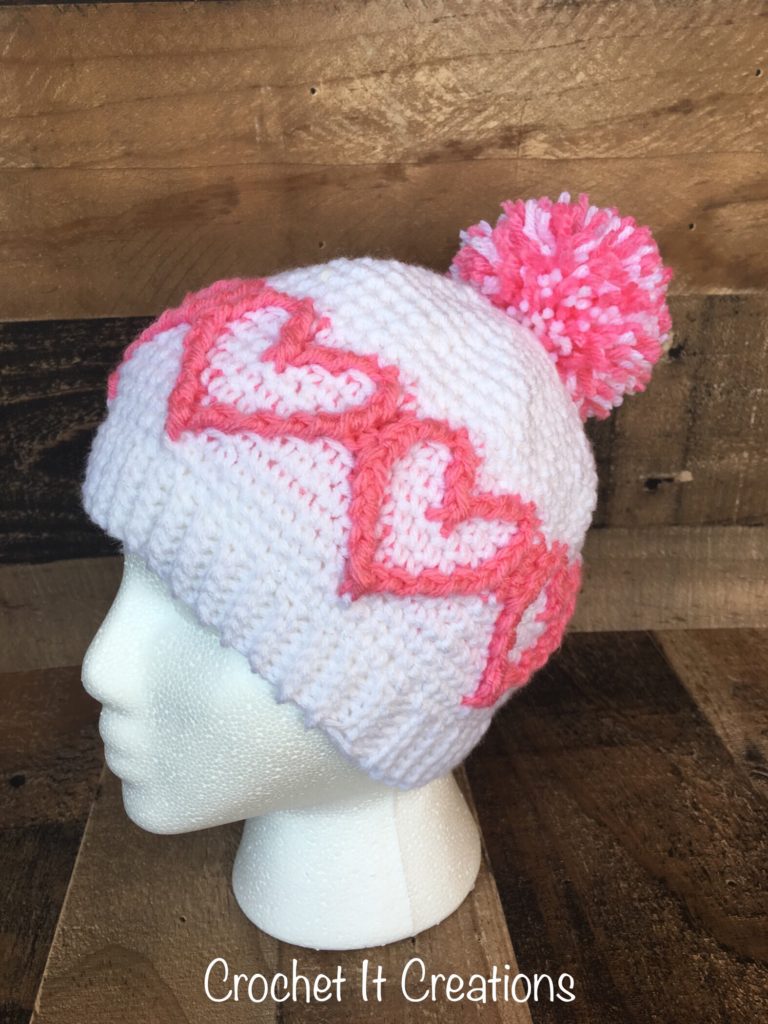 Heart to Heart Beanie Crochet Pattern Crochet It Creations