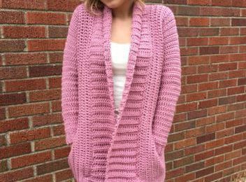 adult size cardigan free crochet pattern