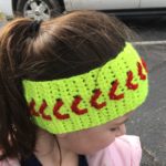 softball baseball earwarmer headband crochet pattern