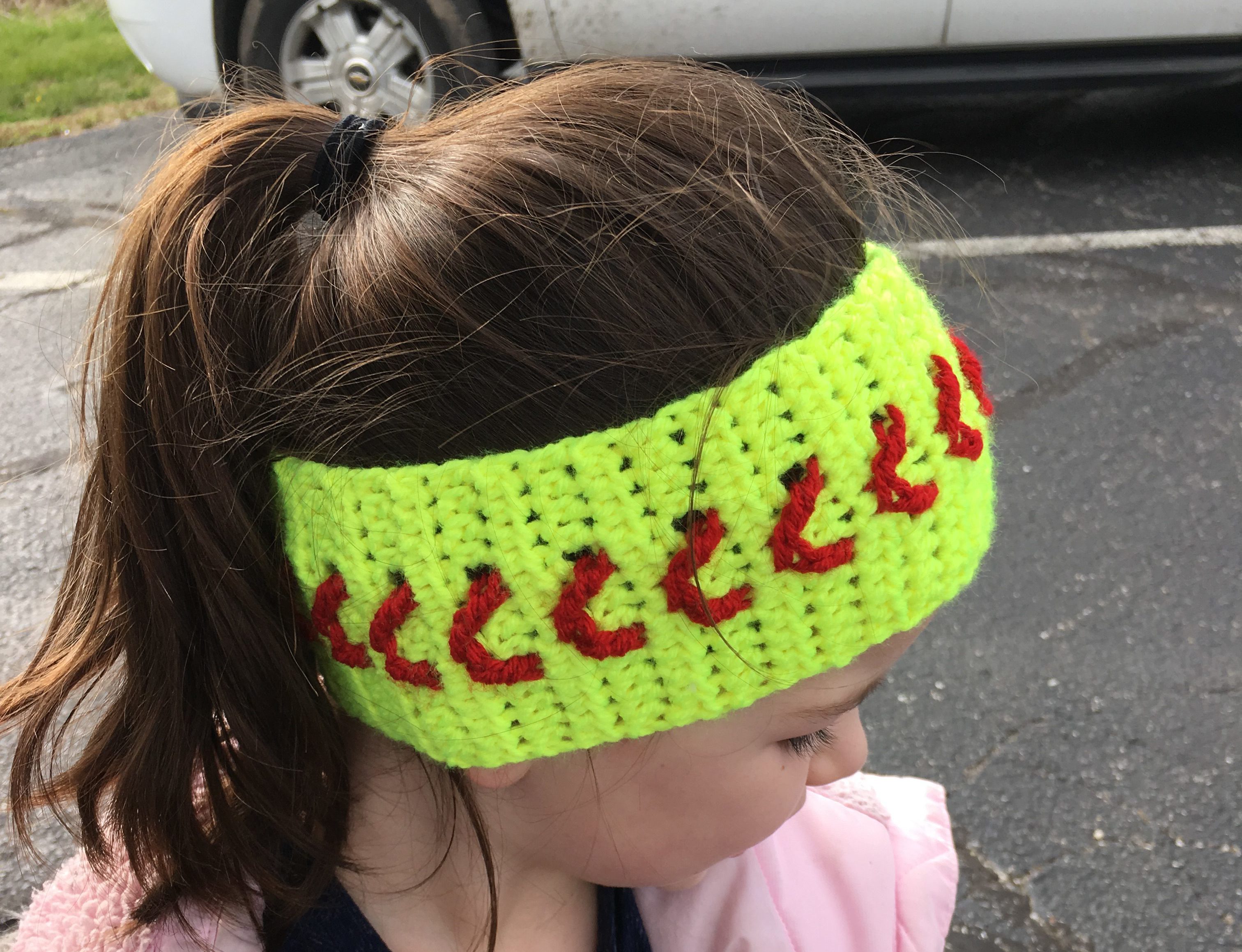 softball baseball earwarmer headband crochet pattern