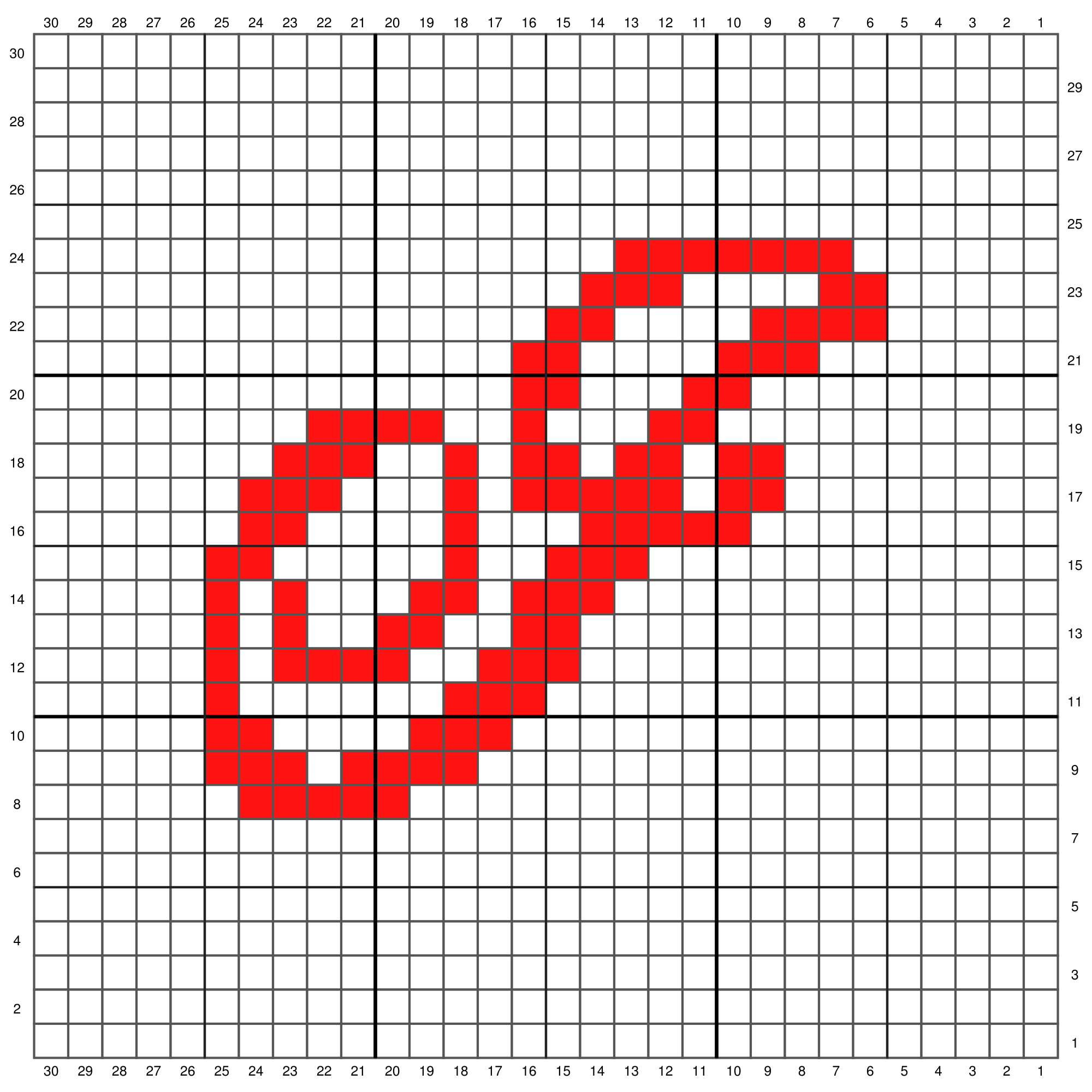 Initial Washcloth Crochet Graph Pattern Crochet It Creations