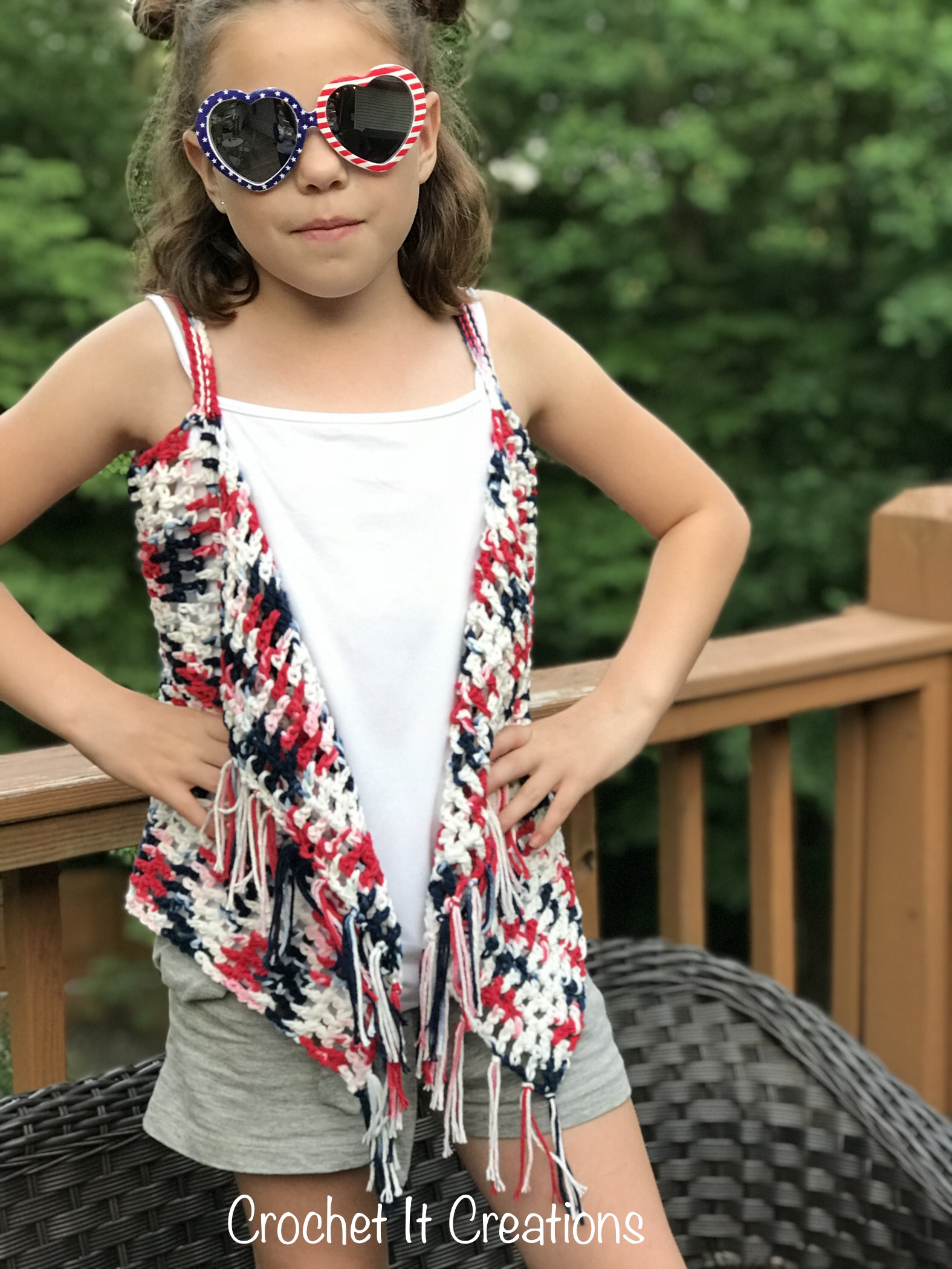 Childs Tank Top Shirt Vest Free Crochet Pattern