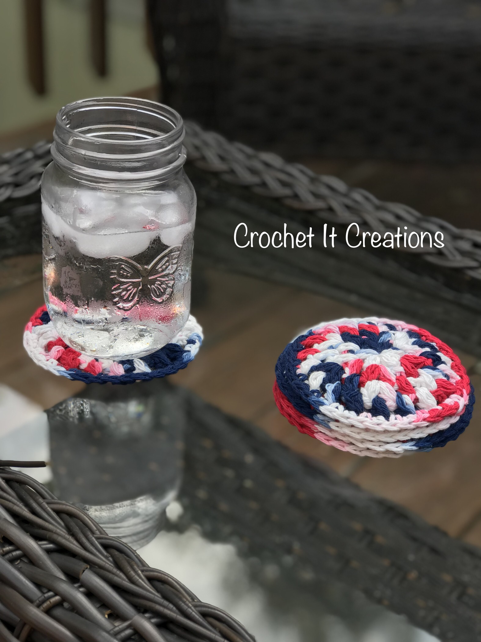 Drink Coaster Free Crochet Pattern