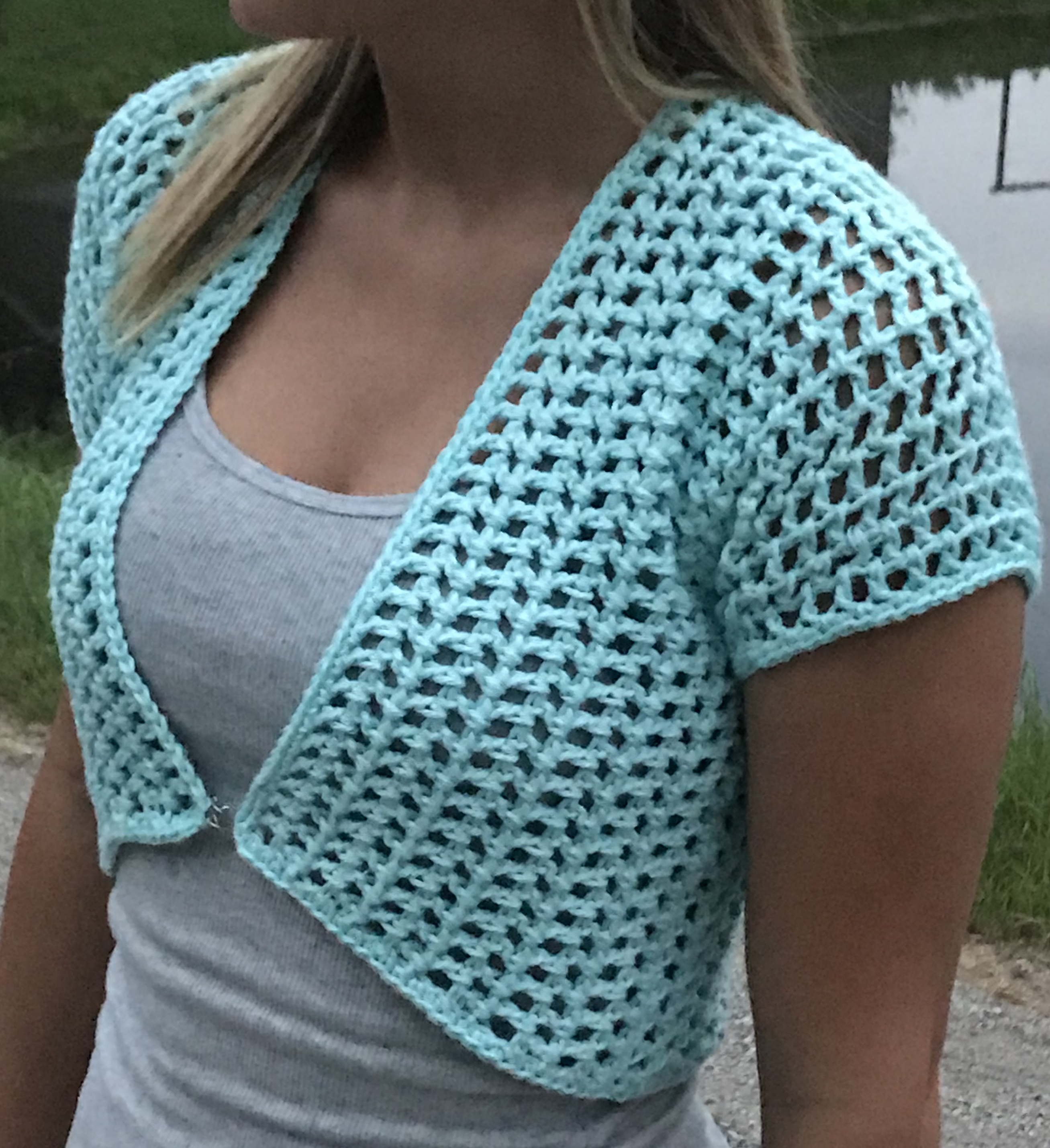 crochet shrug sweater cardigan crochet pattern