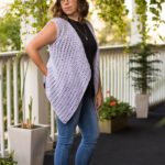 Adult crochet vest shirt cardigan top pattern