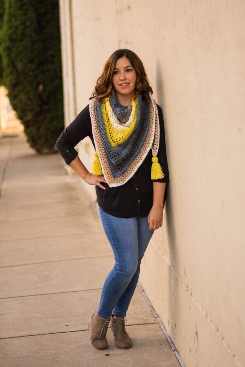 Triangle Scarf Crochet Pattern by Crochet it Creations