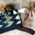 Vertical Chevron Beanie Crochet Pattern by Crochet It Creations