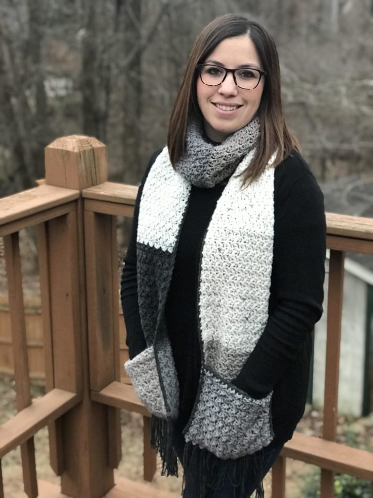 Fringe Pocket Scarf Crochet Pattern Crochet It Creations