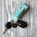 Crochet Lip Balm Key Chain Key Ring