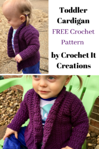 Easy Cameo Toddler Crochet Cardigan Pattern - Crochet It Creations