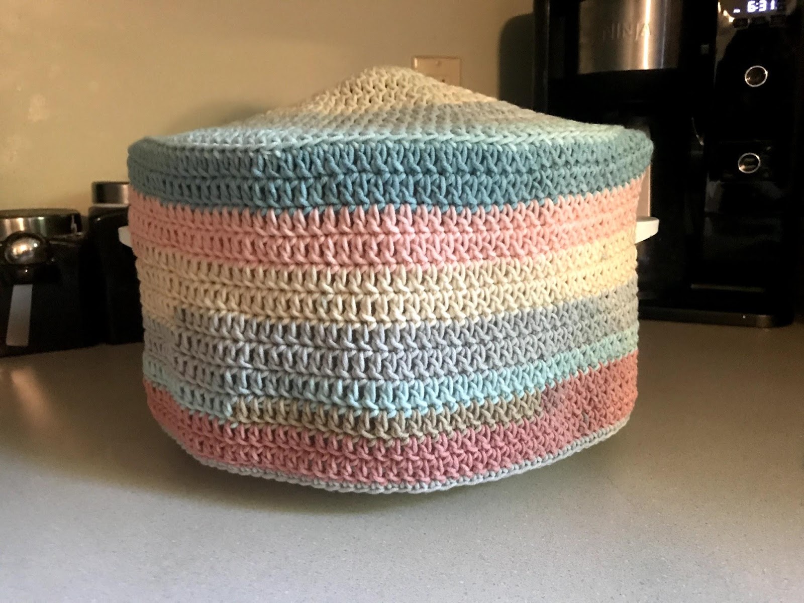 4 quart crockpot cover crochet pattern
