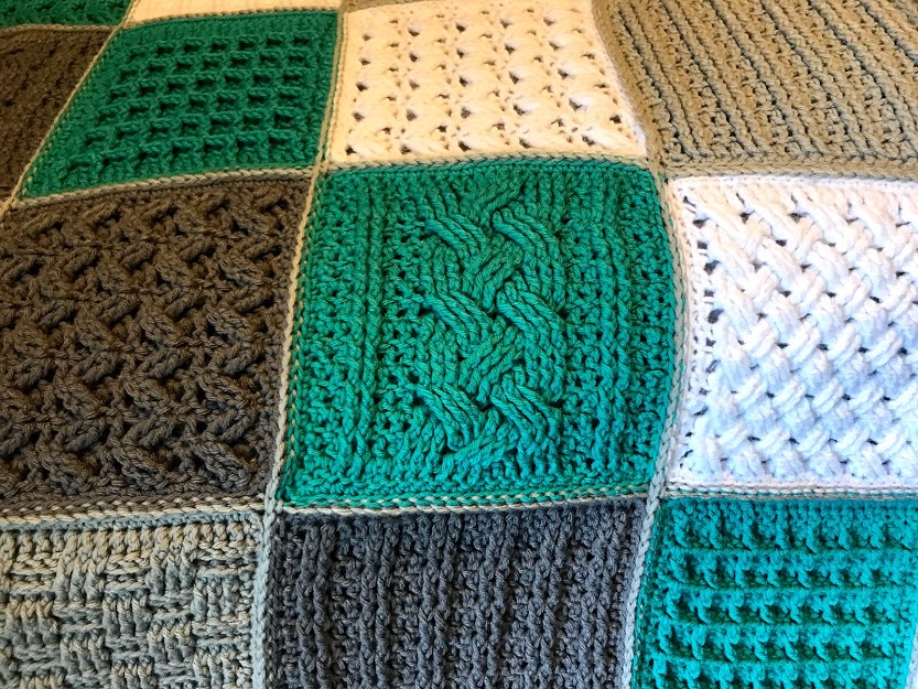 Textured Fun Crochet Along Braided Cable