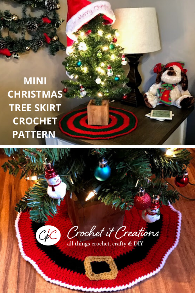 Mini Christmas Tree Skirt Crochet Pattern Crochet It Creations