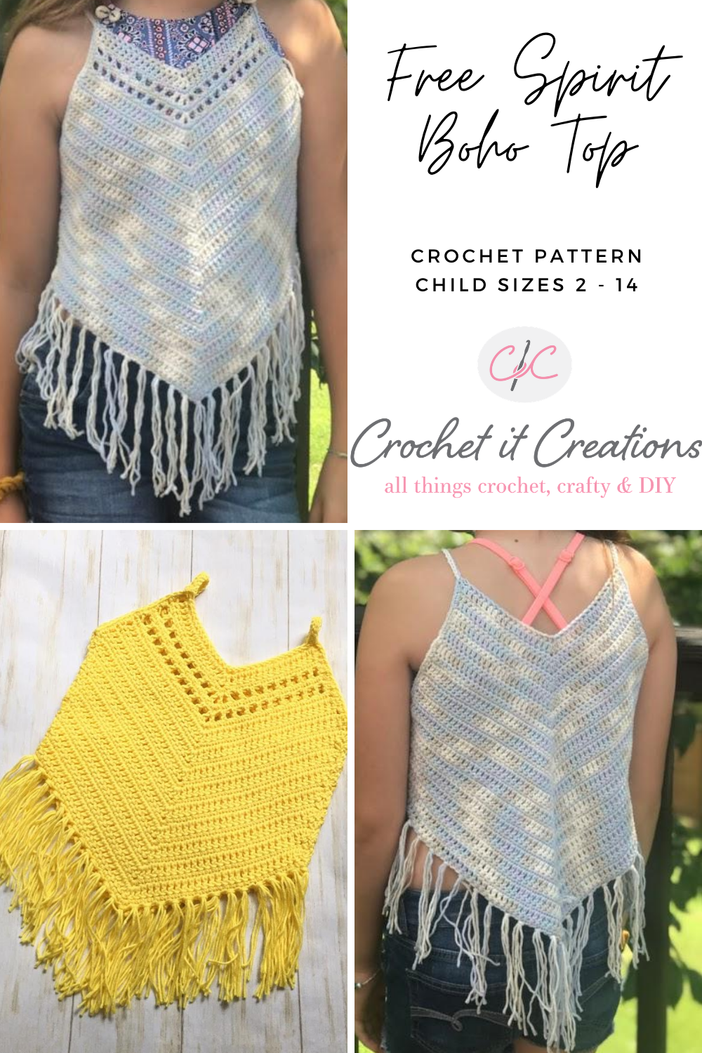 Free Spirit Boho Top Crochet Pattern - Crochet It Creations