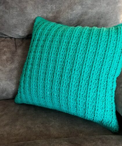 Post Stitch Throw Pillow Crochet Pattern