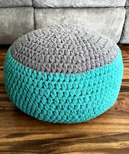 footrest pouf crochet pattern